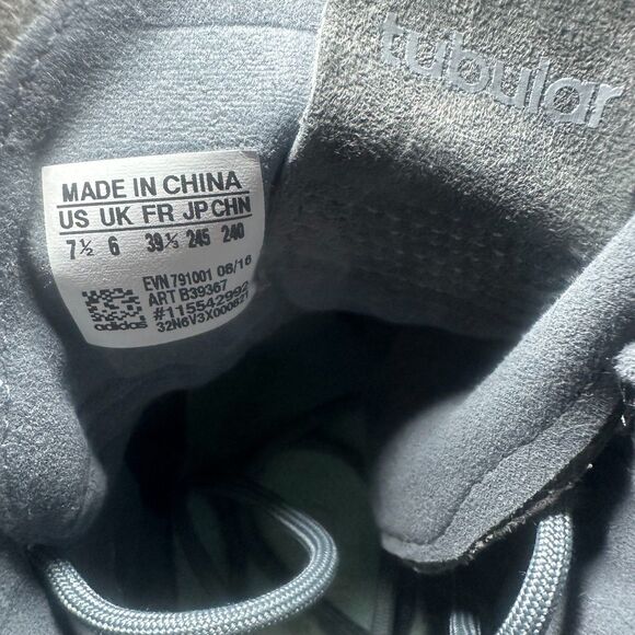 Adidas Tubular Invader Strap Onix Gray/Ice Green Sneakers Women's Size 7.5 Punk - Picture 9 of 9